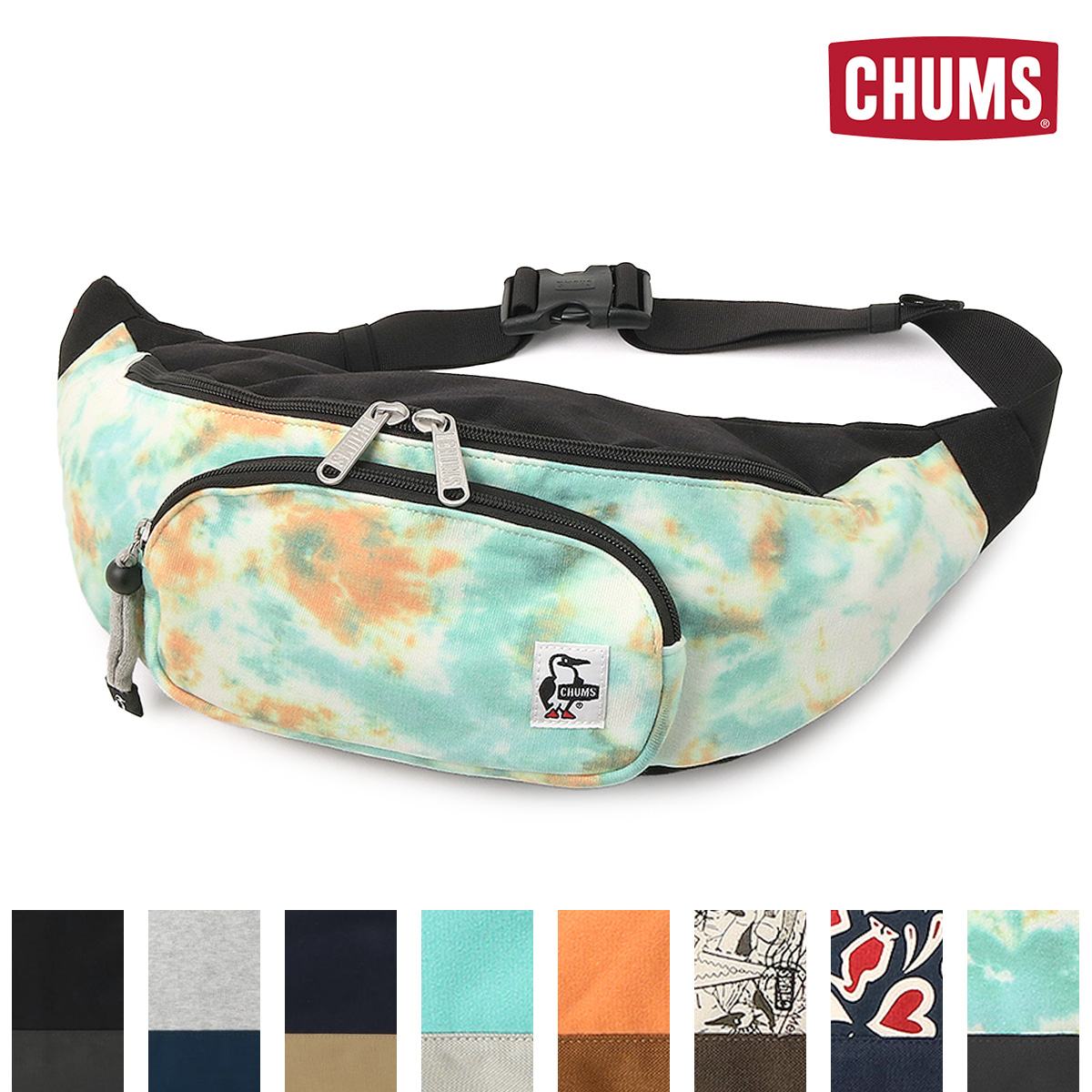 CHUMS チャムス ボディバッグ Fanny Pack Sweat Nylon ファニー