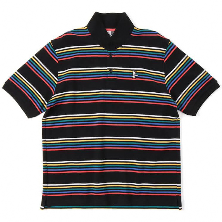 セール CHUMS チャムス Booby Border Shawl Polo Shirt ブービー