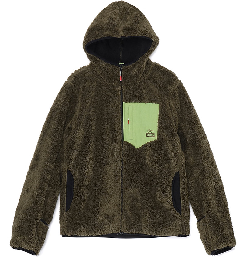 ブラックフライデー セール CHUMS チャムス ジャケット Bonding Fleece Zip Parka ボンディング フリース ジップ パーカー