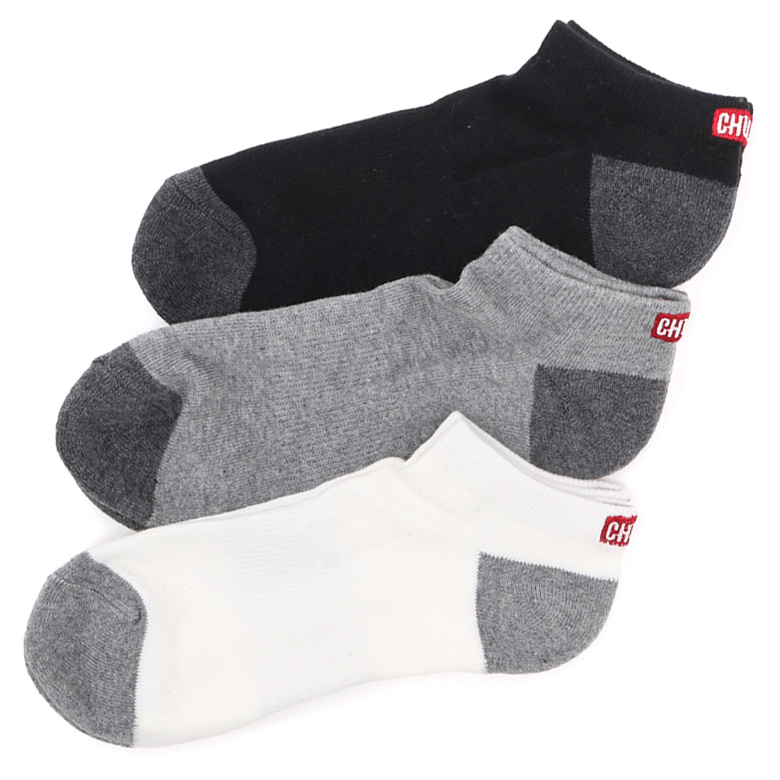 CHUMS チャムス 靴下 3P CHUMS Logo Ankle Socks ロゴ アンクル ソックス｜2m50cm｜02
