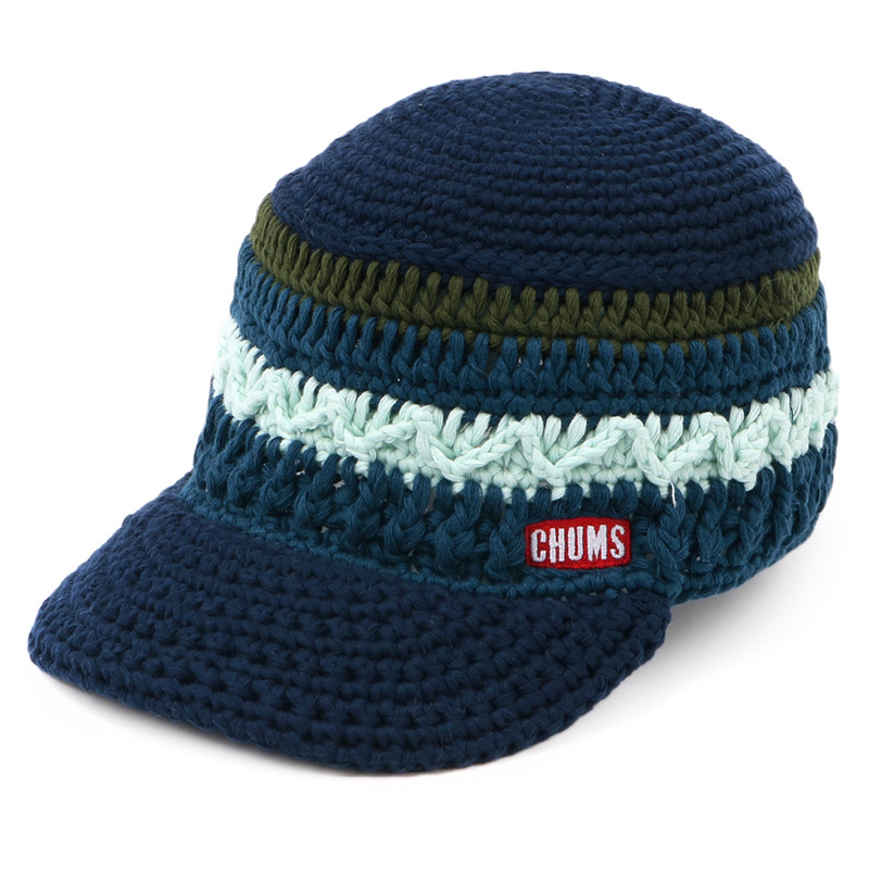 チャムス CHUMS 帽子 Border Work Knit Cap ボーダー ワーク ニットキャップ