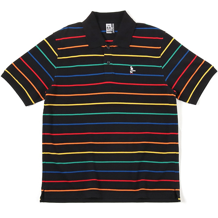 CHUMS チャムス ポロシャツ Booby Border Polo Shirt ブービー ボーダー...