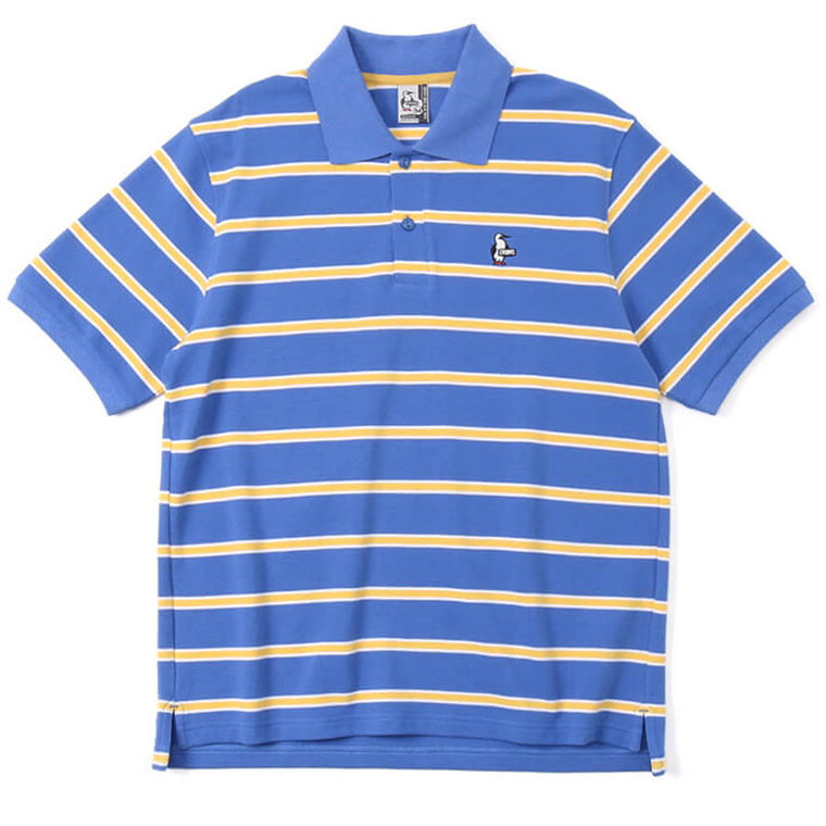 セール CHUMS チャムス ポロシャツ Booby Border Polo Shirt ブービー ボーダー 半袖