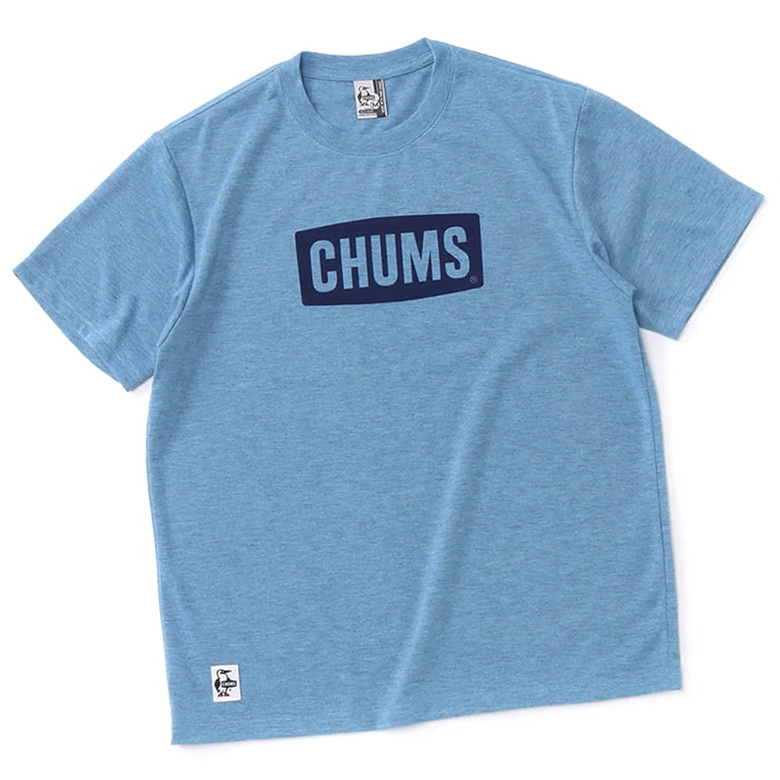 CHUMS チャムス Tシャツ Logo T-Shirt DRY Indigo ロゴ ドライ