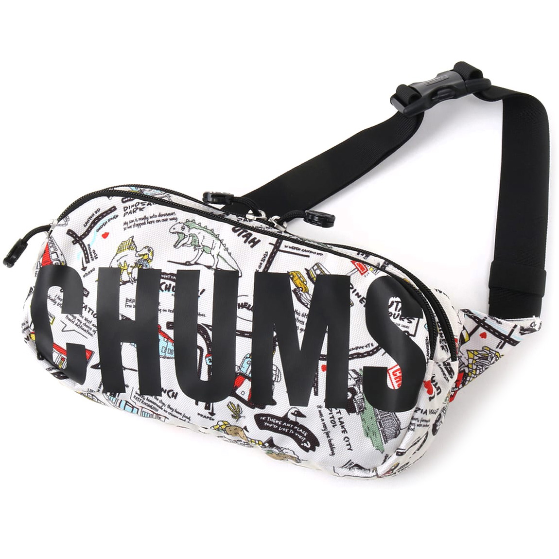 CHUMS チャムス ボディバッグ Recycle Waist Bag リサイクル ウエストバッグ｜2m50cm｜08