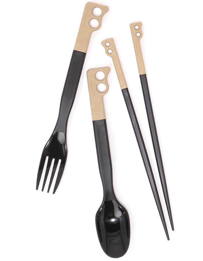 定番の中古商品 チャムス CHUMS Camper カトラリー キャンパー Set Cutlery バーベキュー・調理用品