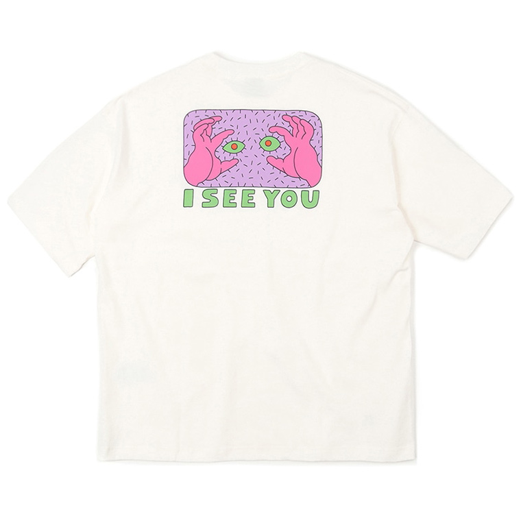 セール チャムス CHUMS SAYORI WADA Oversized I SEE YOU T-Shirt サヨリワダ オーバーサイズド  アイシーユー Tシャツ