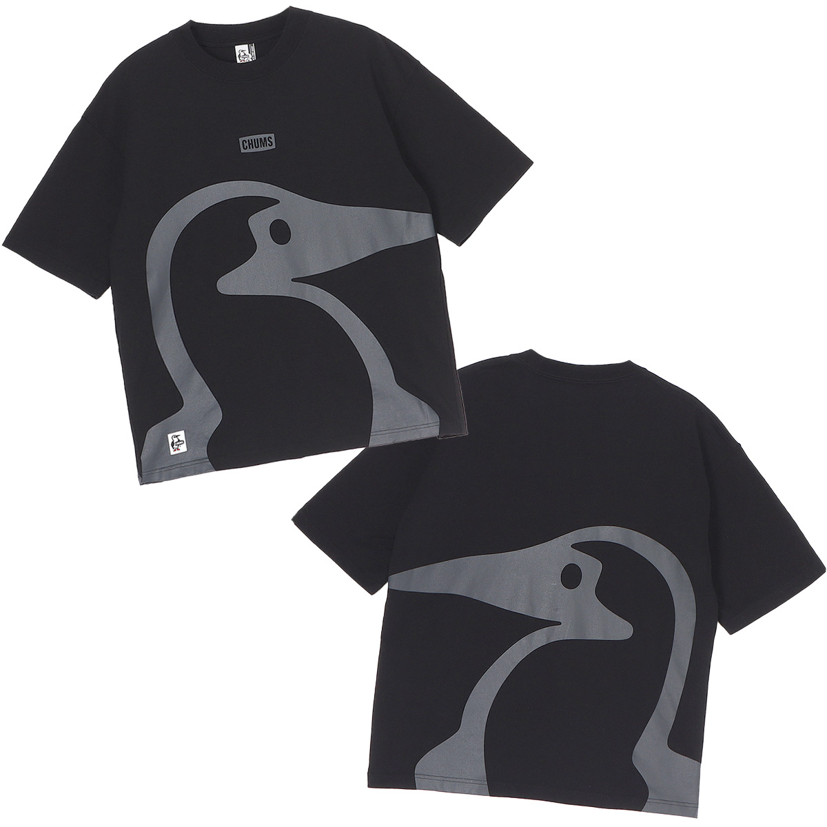服】 CHUMS×笑点 限定コラボTシャツ XLサイズ（ステッカー付