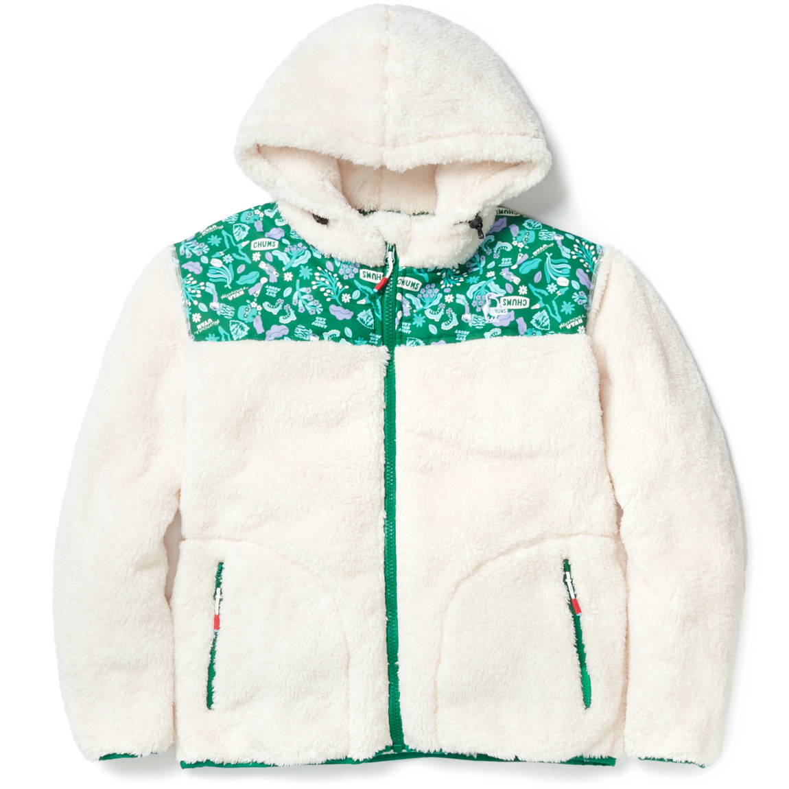 セール CHUMS SAYORI WADA Elmo Fleece Full Zip Parka サ...