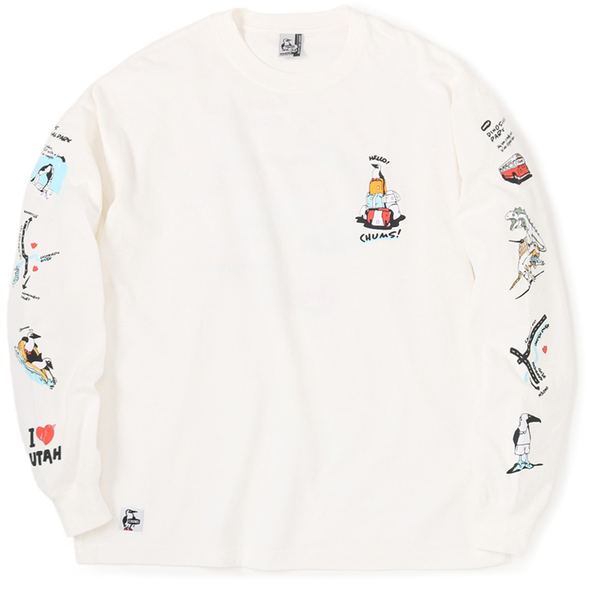 CHUMS チャムス Oversized Utah Tours L/S T-Shirt オーバーサイ...