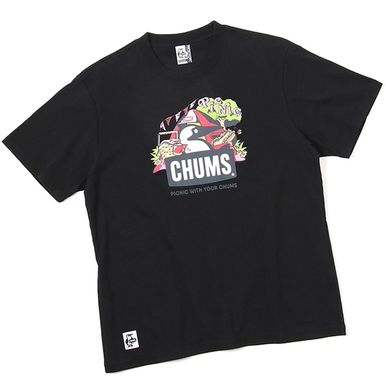 チャムス CHUMS 半袖 Picnic Booby T-Shirt ピクニック ブービー Tシャツ｜2m50cm｜03