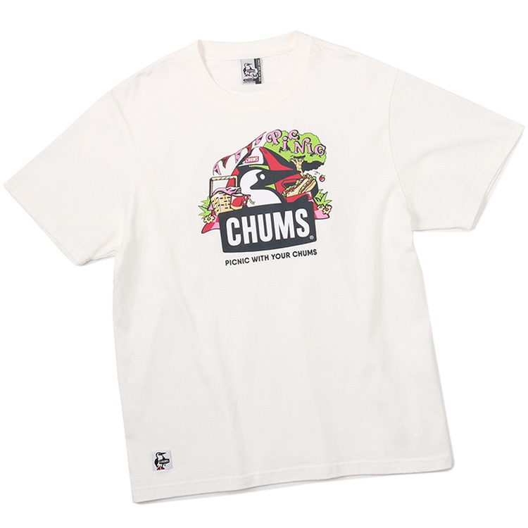 チャムス 半袖 Picnic Booby T-Shirt ピクニック ブービー Tシャツ CHUMS