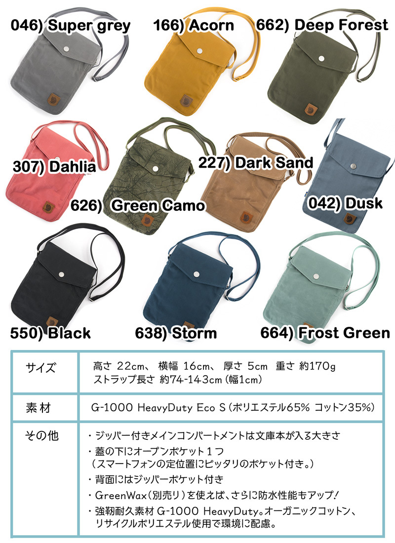 ショルダーバッグ 小型 Fjall Raven フェールラーベン Greenland