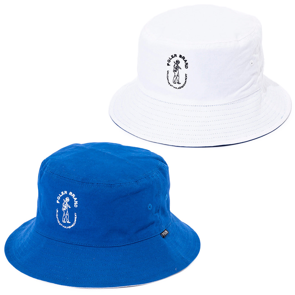 セール 帽子 POLeR ポーラー REVERSIBLE CANVAS BUCKET HAT リバーシブル キャンバス バケットハット