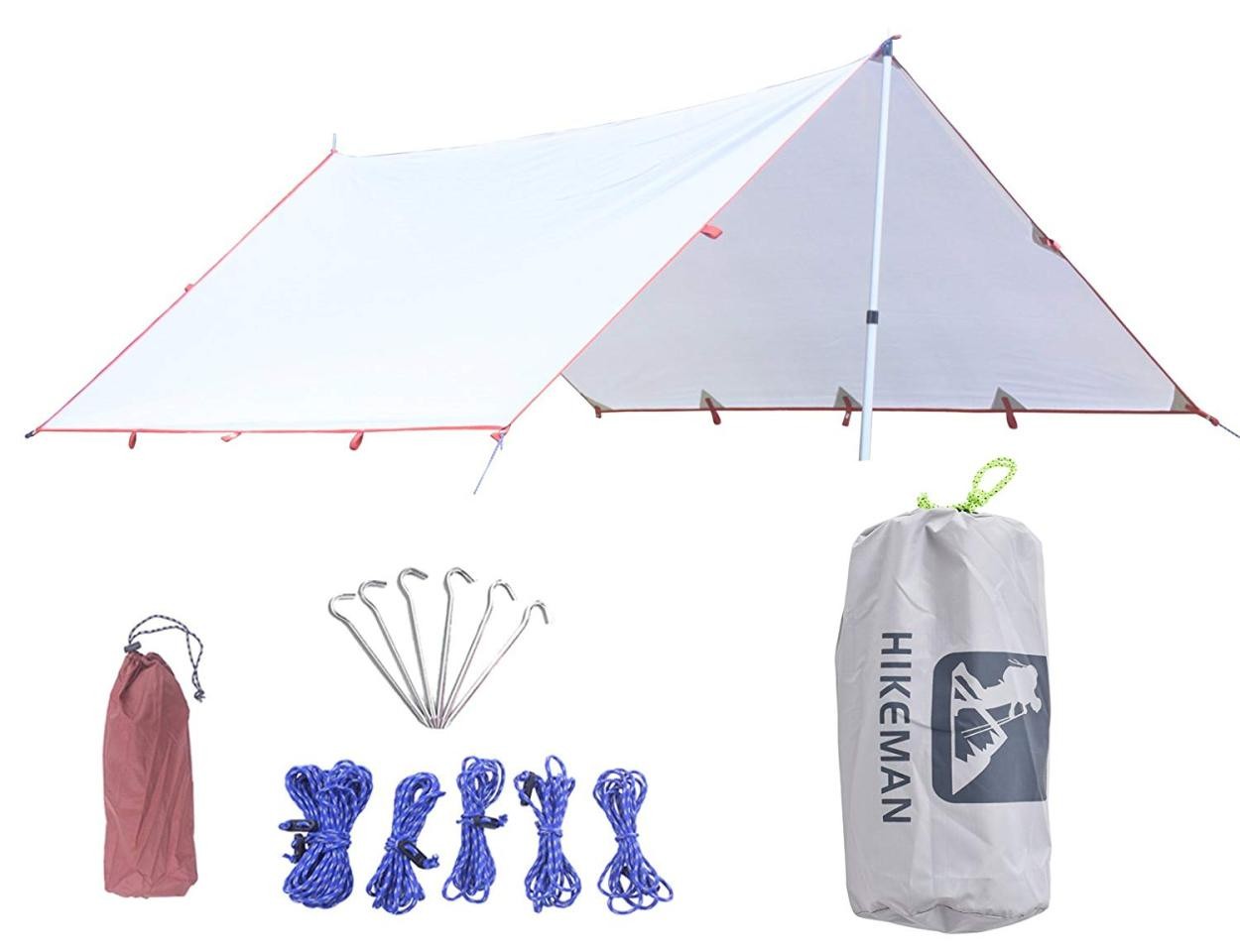 タープ タープテント おしゃれ 庭 日よけ 3m 安い 超軽量 防水 雨 リップストップ生地 グレー Hikeman ハイクマン Hikeman Tarp32 Hikeman 通販 Yahoo ショッピング