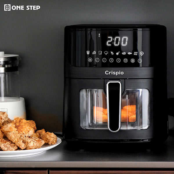 ONE STEP エアフライヤー 6.3L ノンフライヤー 大容量 レシピ本付き 紙