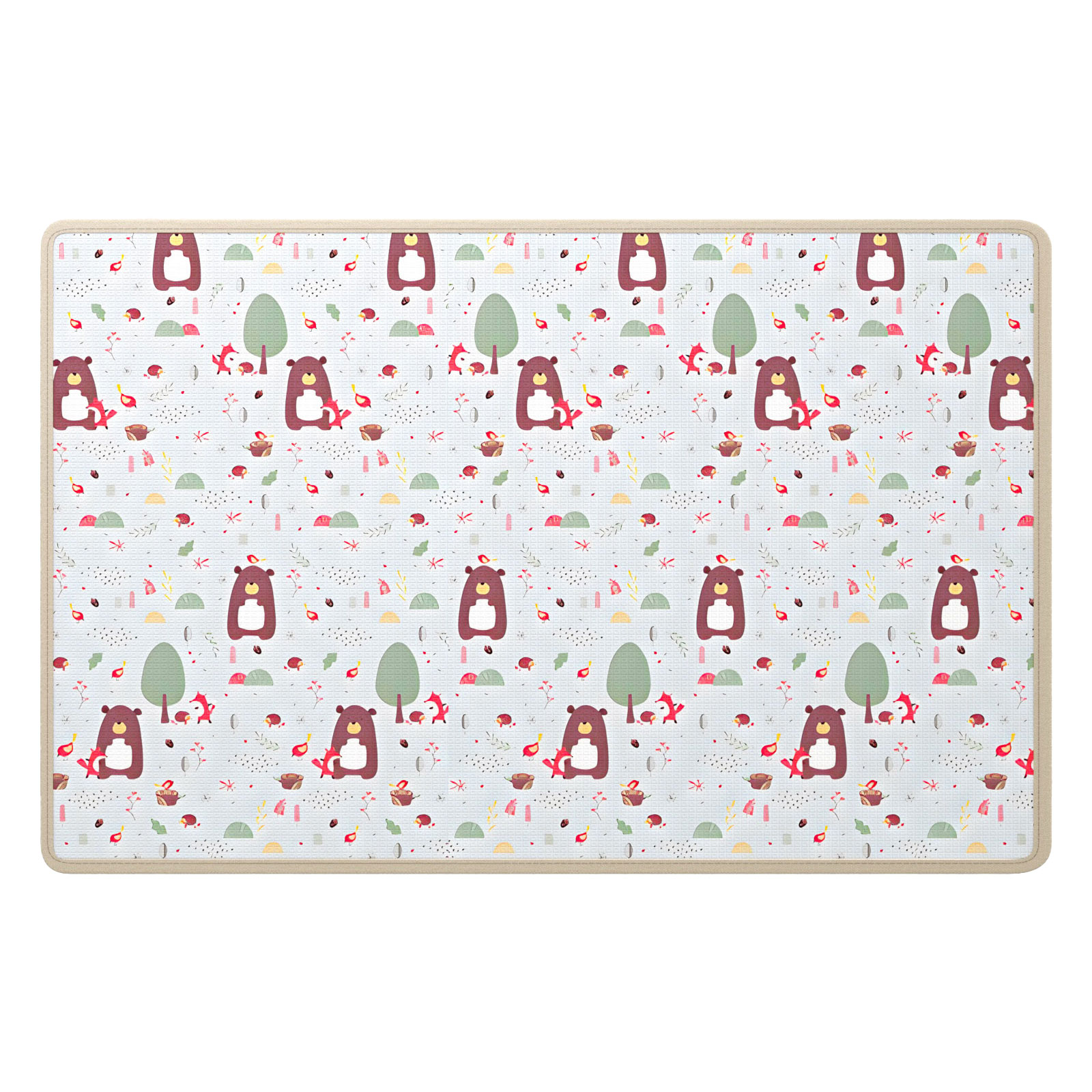 プレイマット 180×250cm リバーシブル 防水 厚み2cm カラーC ベビー 
