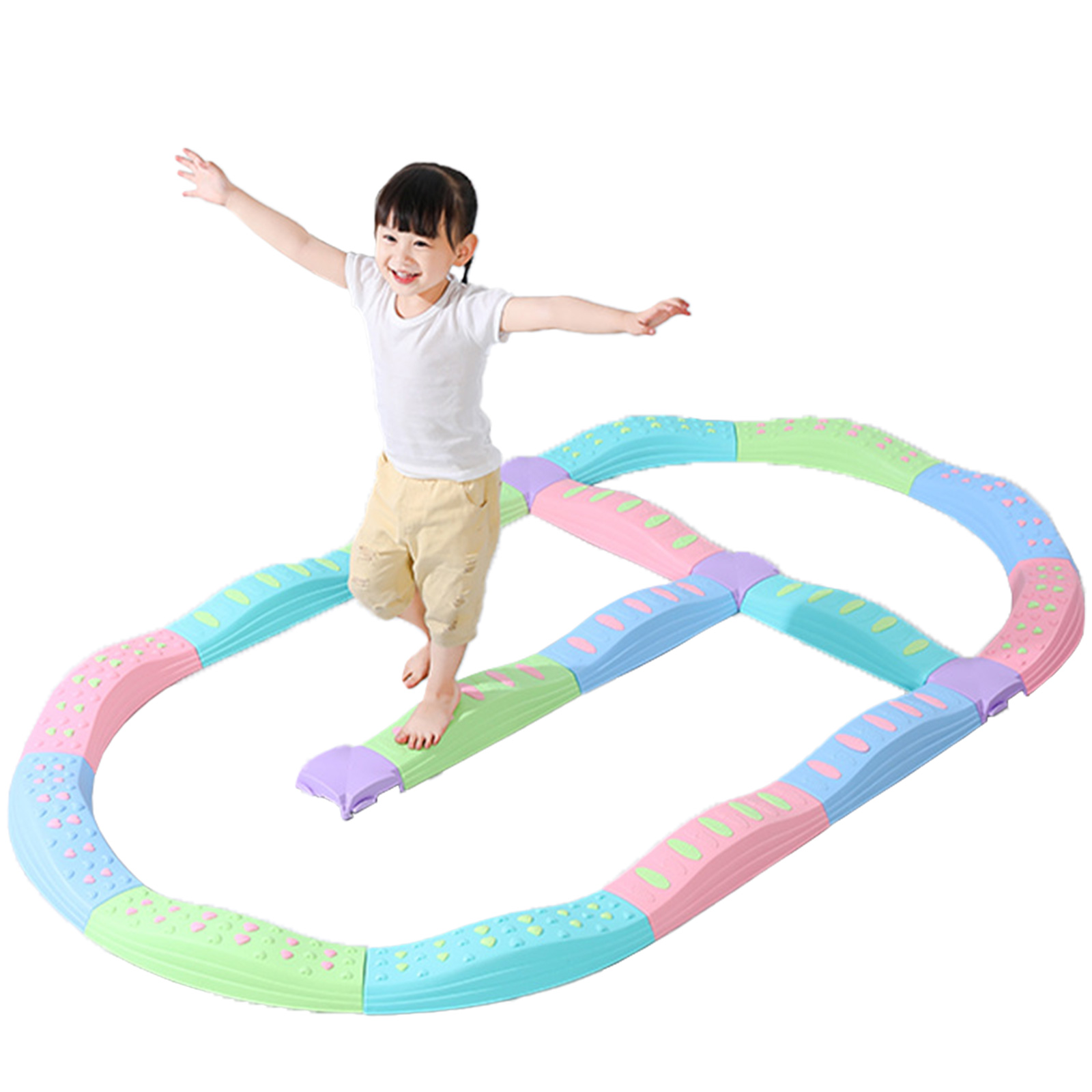 バランスブロック 平均台 バランスストーン ソフト 体幹 スポーツ 幼稚園 知育 室内 屋内 知育玩具 プレゼント 送料無料 爆買の画像