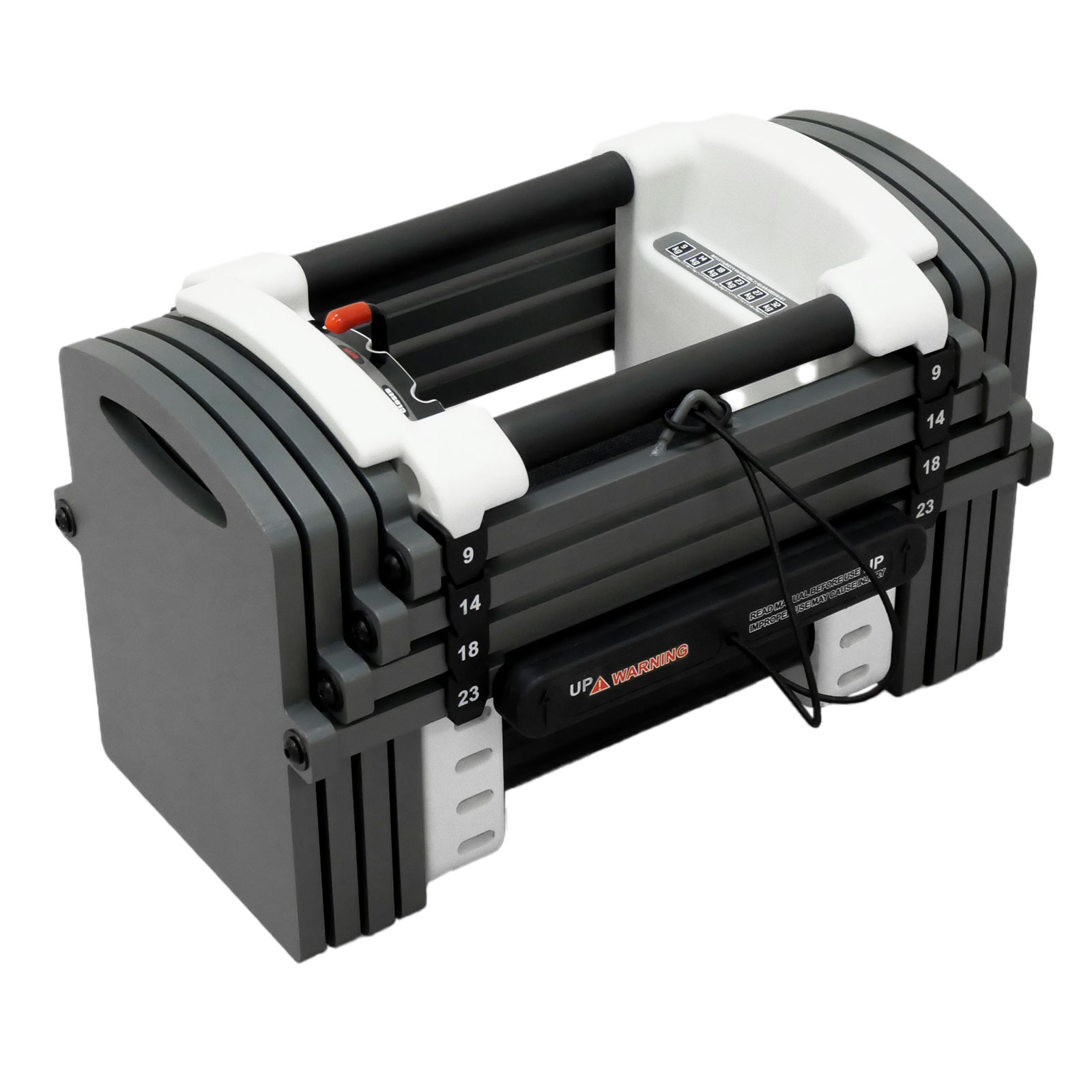 TOP FILM ブロックダンベル ダンベル 可変式 23kg 12段階調節 5kg 15kg