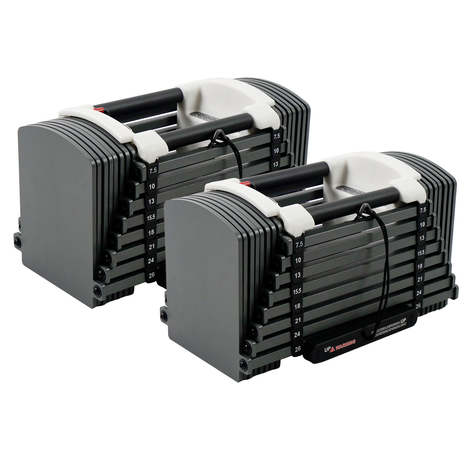 TOP FILM ブロックダンベル 可変式ダンベル 26kg 24kg 20kg 2個セット