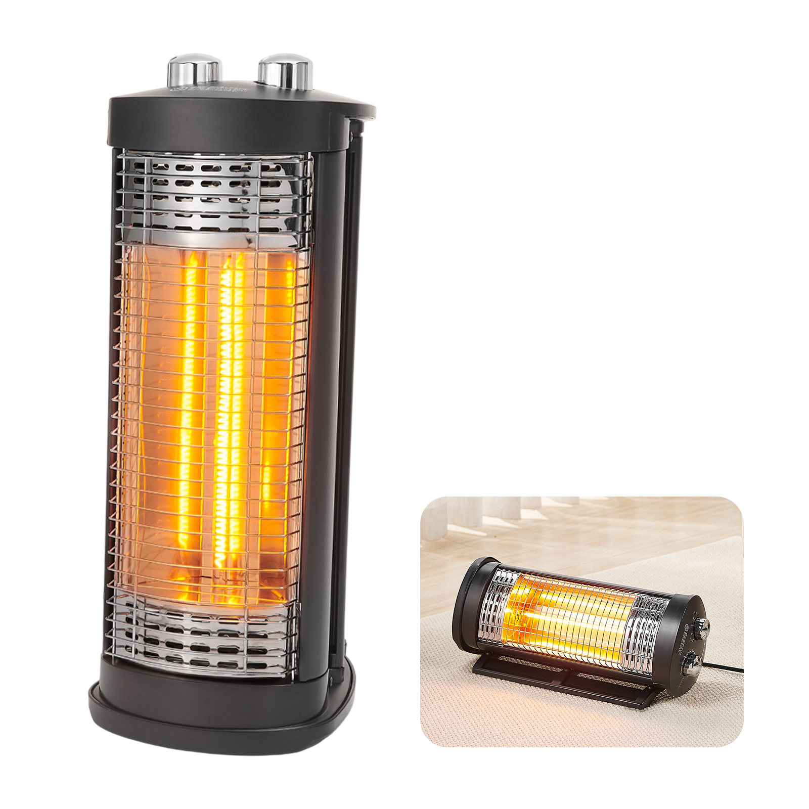 ONE STEP 電気ストーブ 省エネ タイマー付き 電気ヒーター カーボン