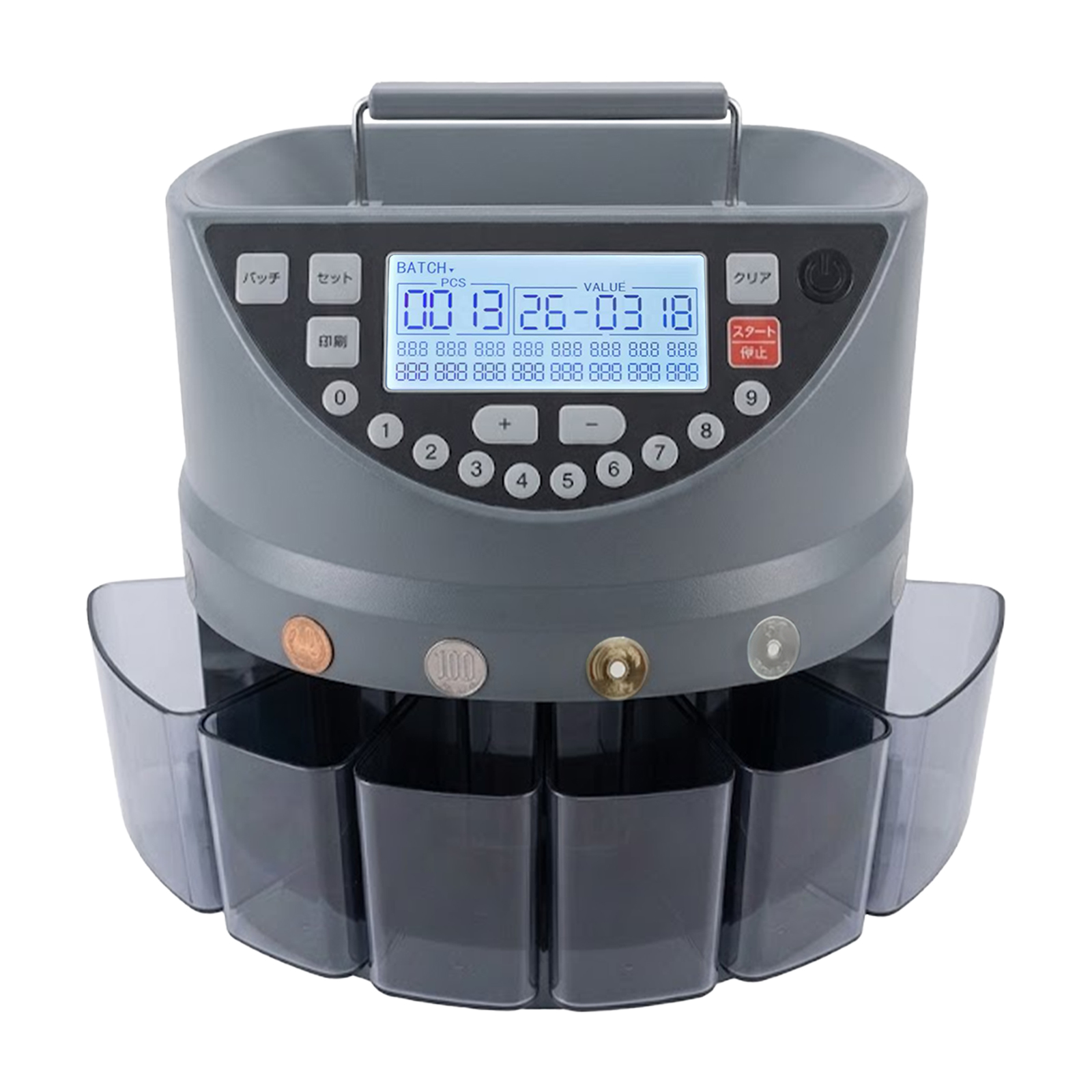 ONE STEP コインカウンター 自動 高速 硬貨計数機 マネーカウンター