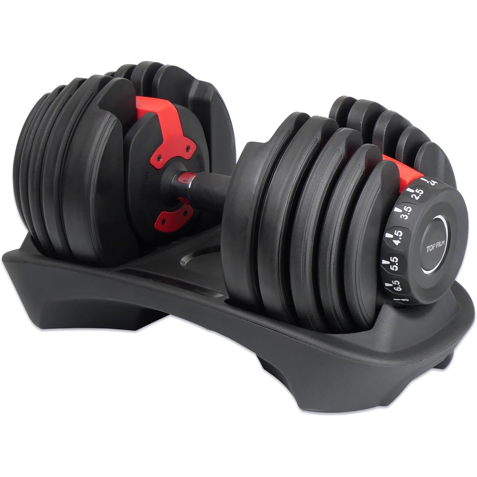 TOP FILM ダンベル 可変式 24kg 重量調節 15段階調節 多機能 可変式