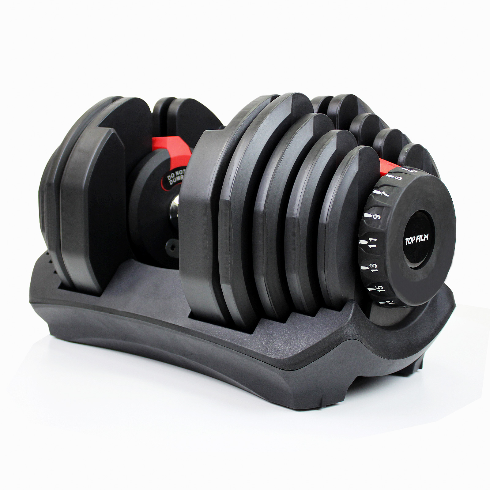TOP FILM ダンベル 可変式 40kg 1個 重量調節 17段階調節 多機能 可変