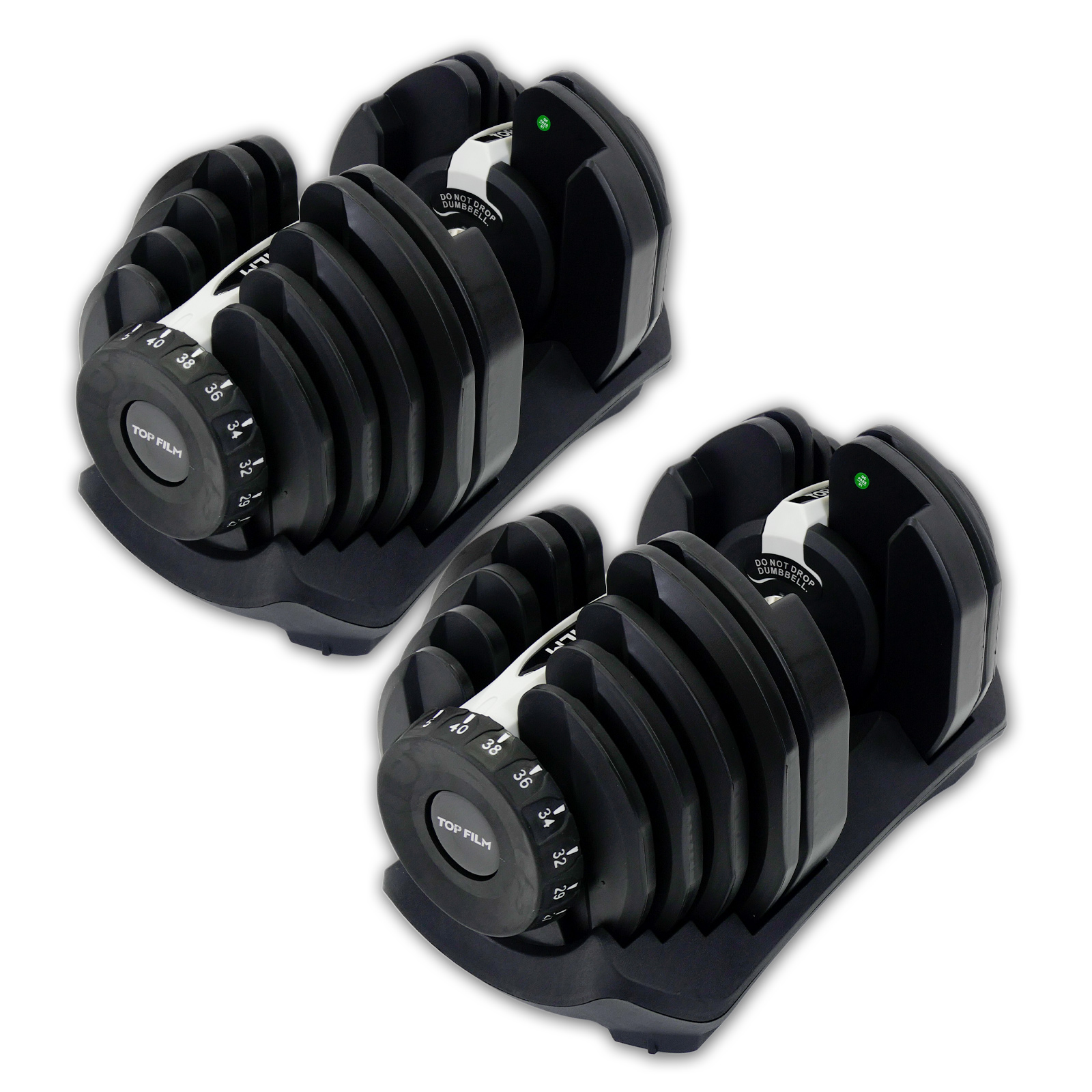 TOP FILM ダンベル 可変式ダンベル 40kg 2個セット 30kg 24kg 10kg