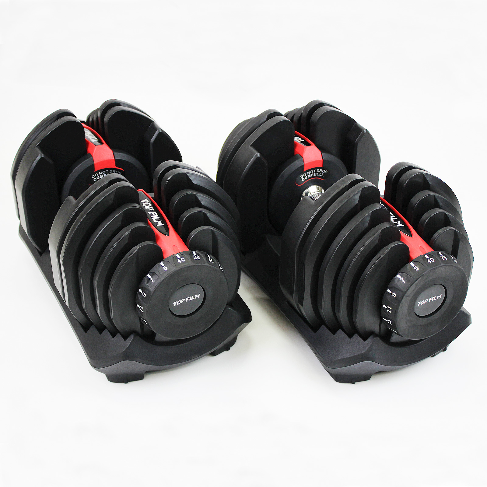 TOP FILM ダンベル 可変式ダンベル 40kg 2個セット 30kg 24kg 10kg