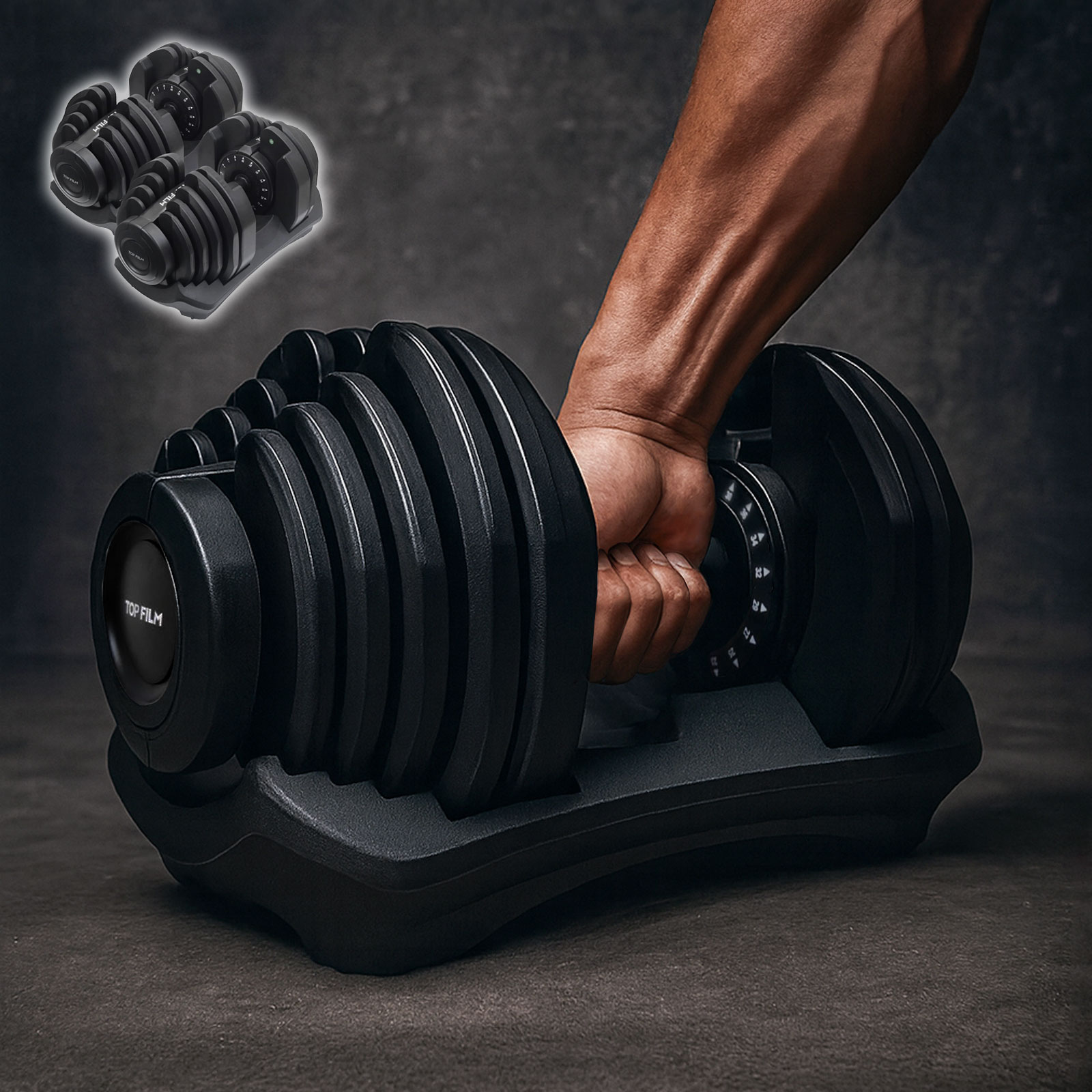 TOP FILM ダンベル 可変式 40kg 20kg 2個セット 24kg 可変式ダンベル 