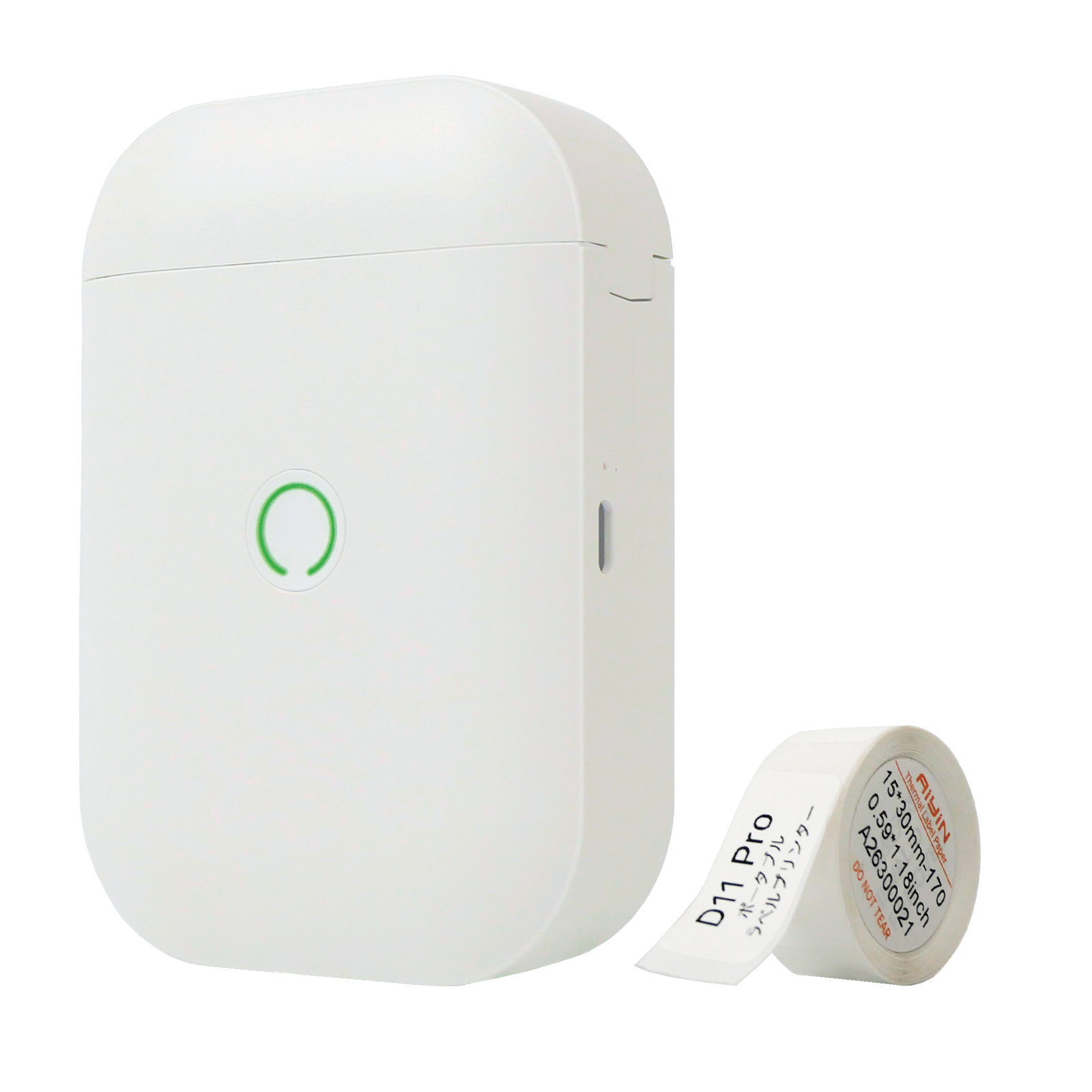 ラベルプリンター ラベルライター 本体 スマホ対応 家庭用 熱感式 Bluetooth テープ付き ラベルシール テープライター  ONE STEP | ONE STEP | 01