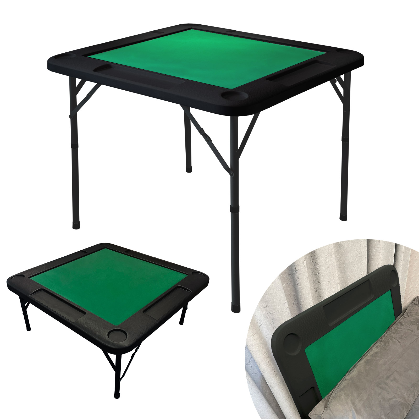 雀鳳（JONGHO） 麻雀卓 折りたたみ 手打ち 高さ2段階調整 コンパクト