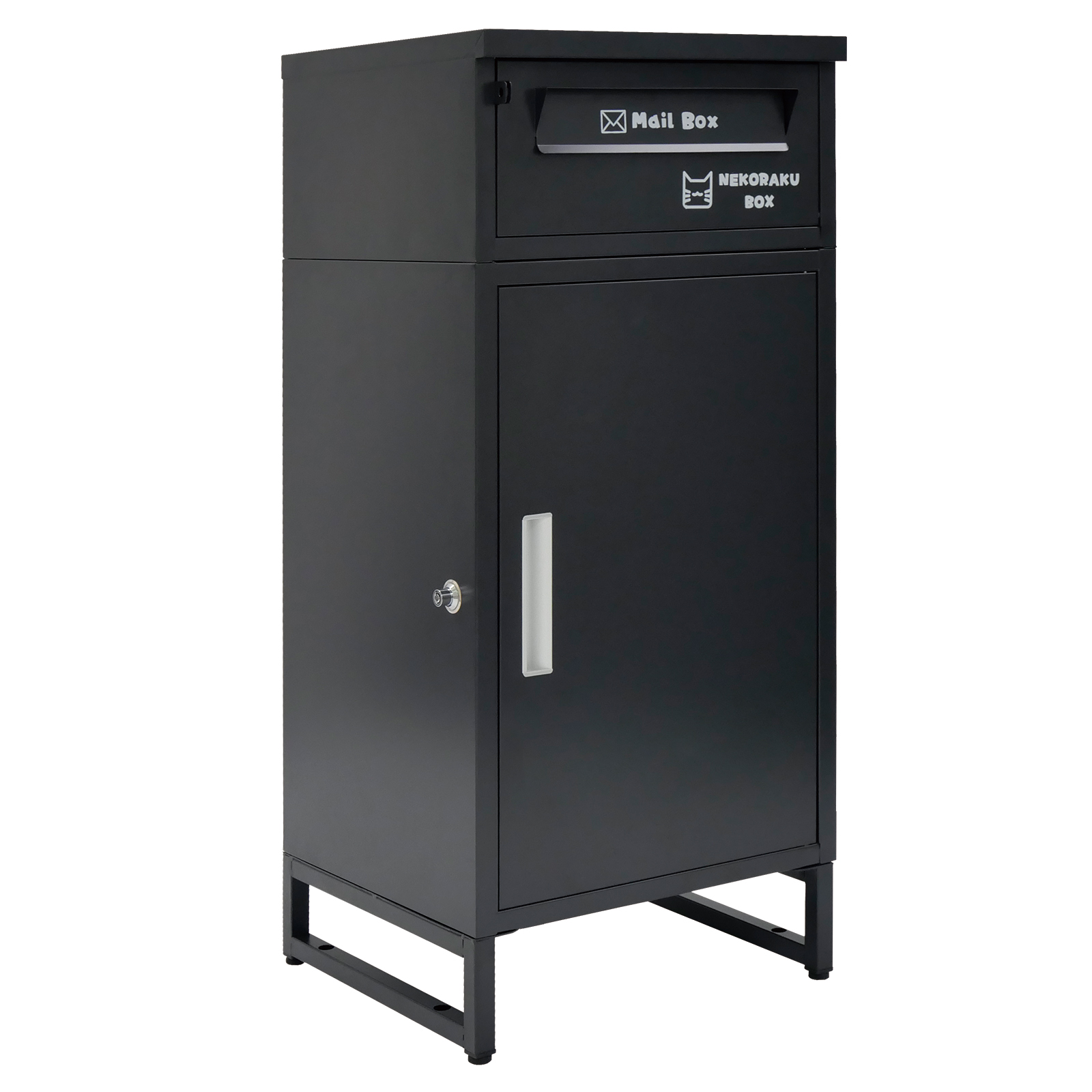 宅配ボックス 戸建 ポスト 2段 防水 屋外 大容量 両開き ポスト一体型 簡単設置  複数投函 置き配 盗難防止 SKK | SKK | 03