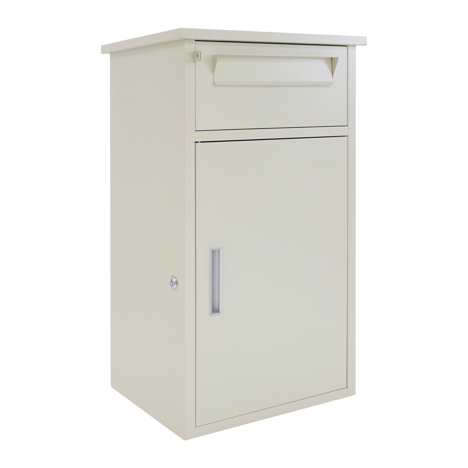 宅配ボックス ポスト 2段 大容量 防水 戸建 屋外 両開き ポスト一体型 簡単設置  複数投函 置き配 盗難防止 SKK | SKK | 01