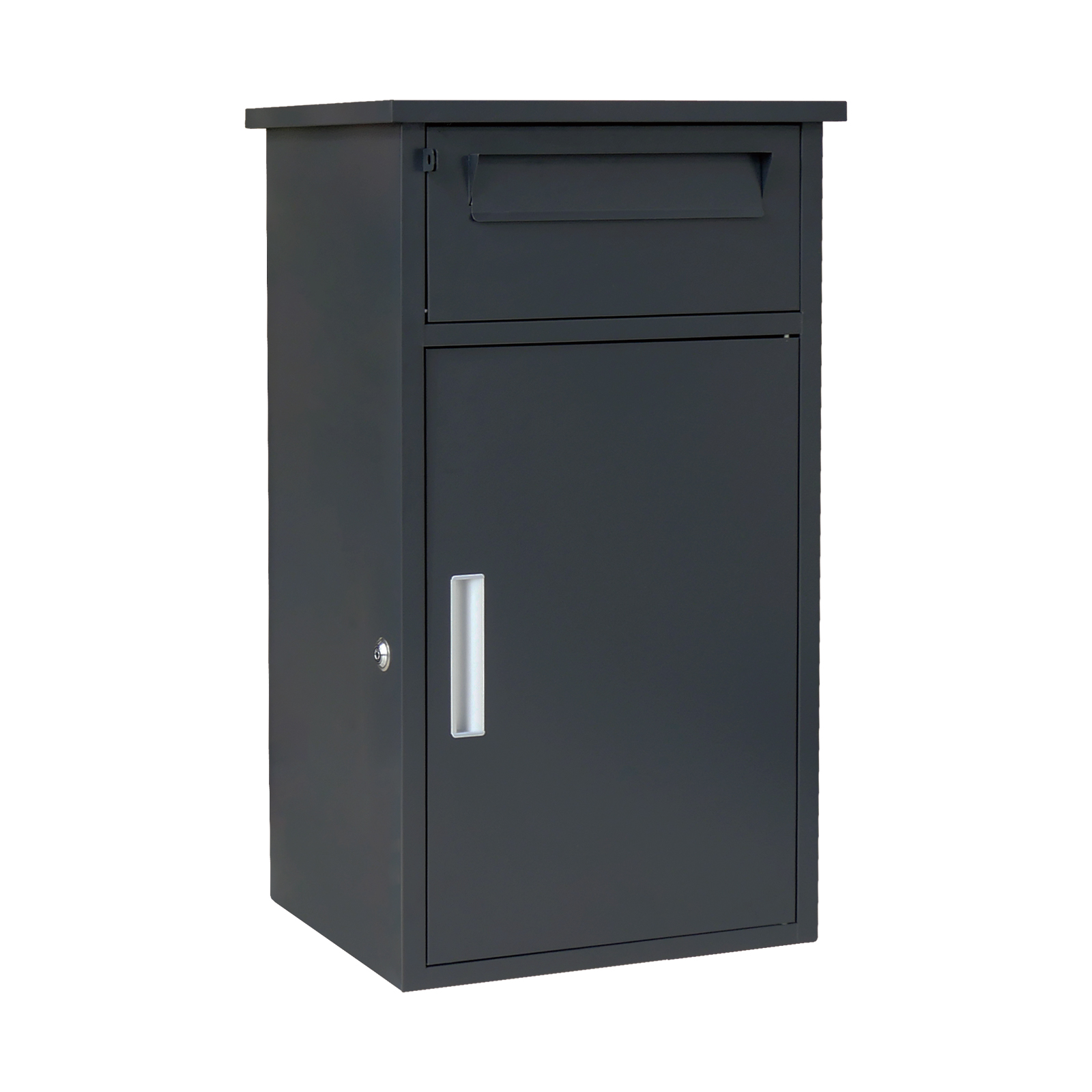 宅配ボックス ポスト 2段 大容量 防水 戸建 屋外 両開き ポスト一体型 簡単設置  複数投函 置き配 盗難防止 SKK | SKK | 03