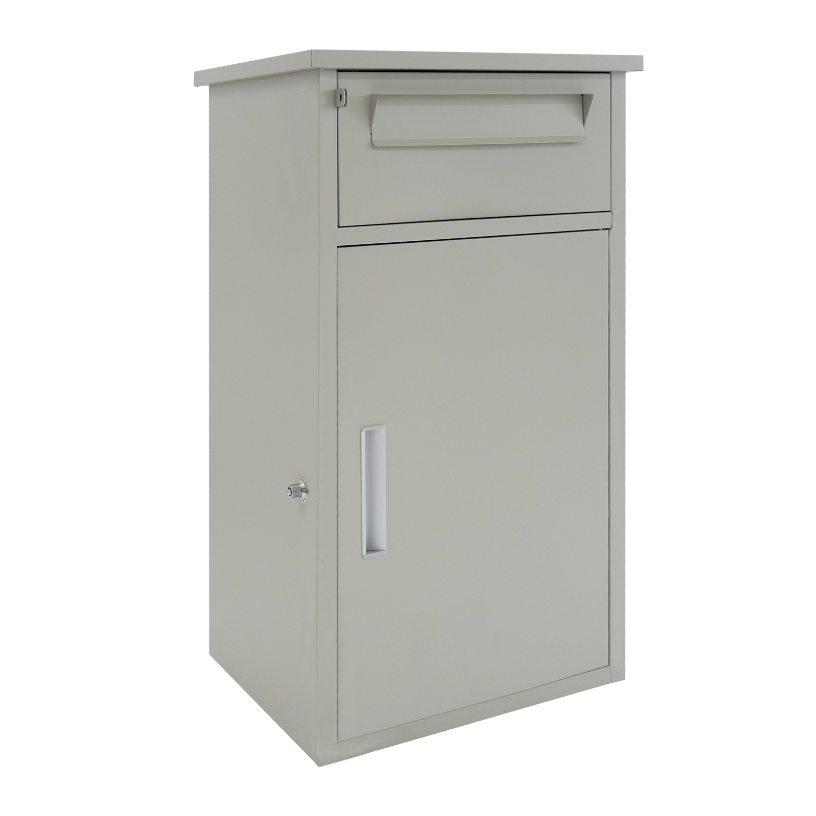 宅配ボックス ポスト 2段 大容量 防水 戸建 屋外 両開き ポスト一体型 簡単設置  複数投函 置き配 盗難防止 SKK | SKK | 02