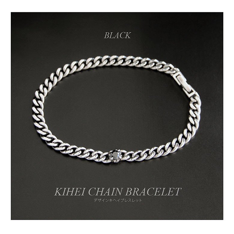 ★シルバー チェーンブレスレット★SILVER/925/男性用/bracelet キヘイチェーンシルバーブレスレット b0695 シルバー