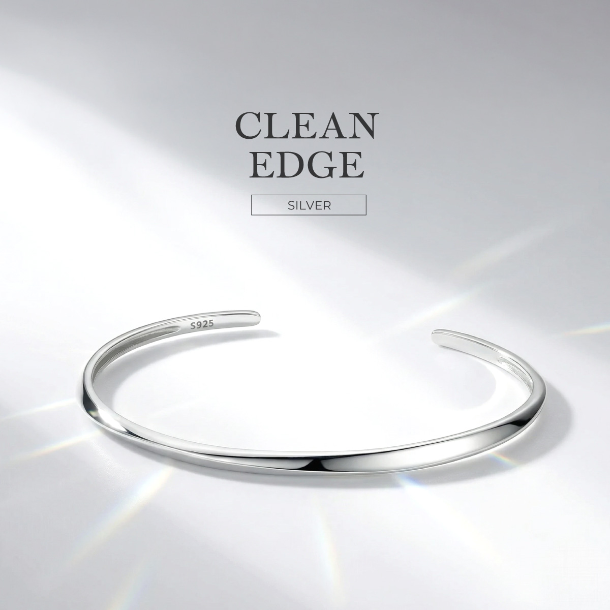 バングル シルバー925 メンズ レディース ブレスレット ミニマル シンプル 細身 鏡面 シルバーアクセサリー カジュアル モード プレゼント b0702 | 