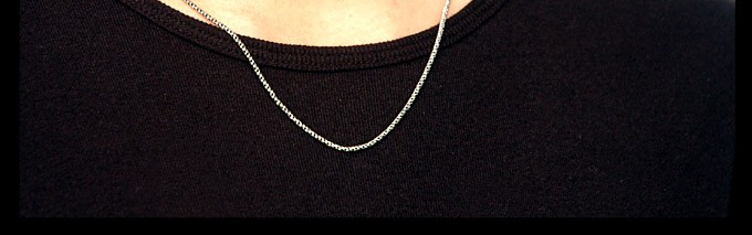 シルバーアクセサリー シルバーチェーン ネックレス ツイストチェーン