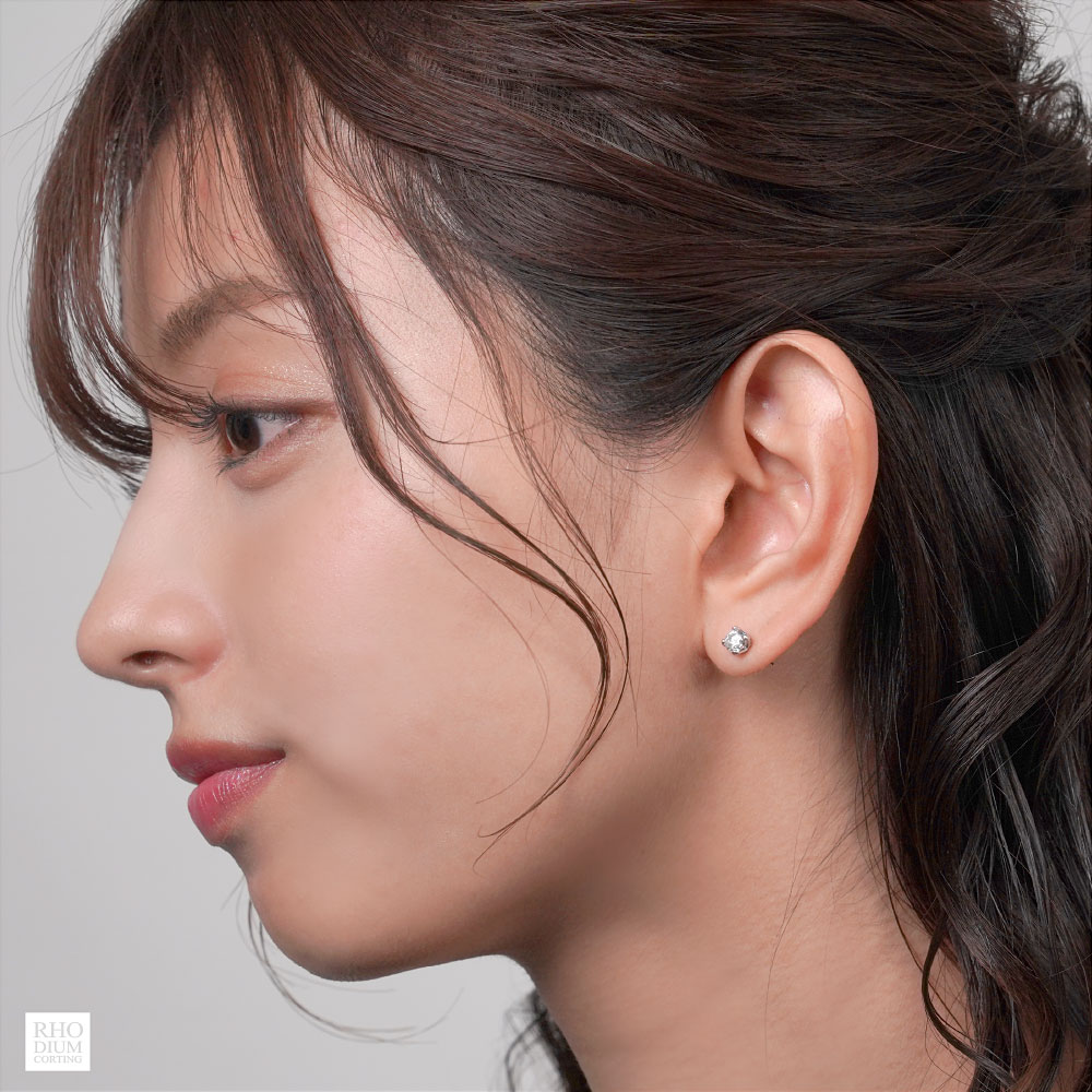 ピアス シルバー925 王冠 アクセサリー 横顔に自信が出る輝き