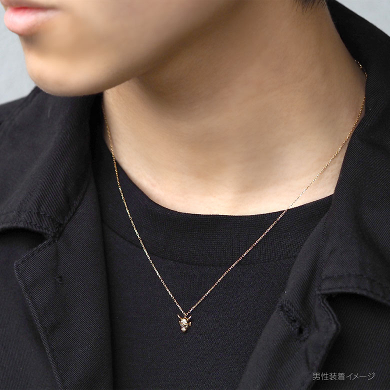 ゴールド ダイヤモンド型ペンダントネックレス pe2237_10.jpg