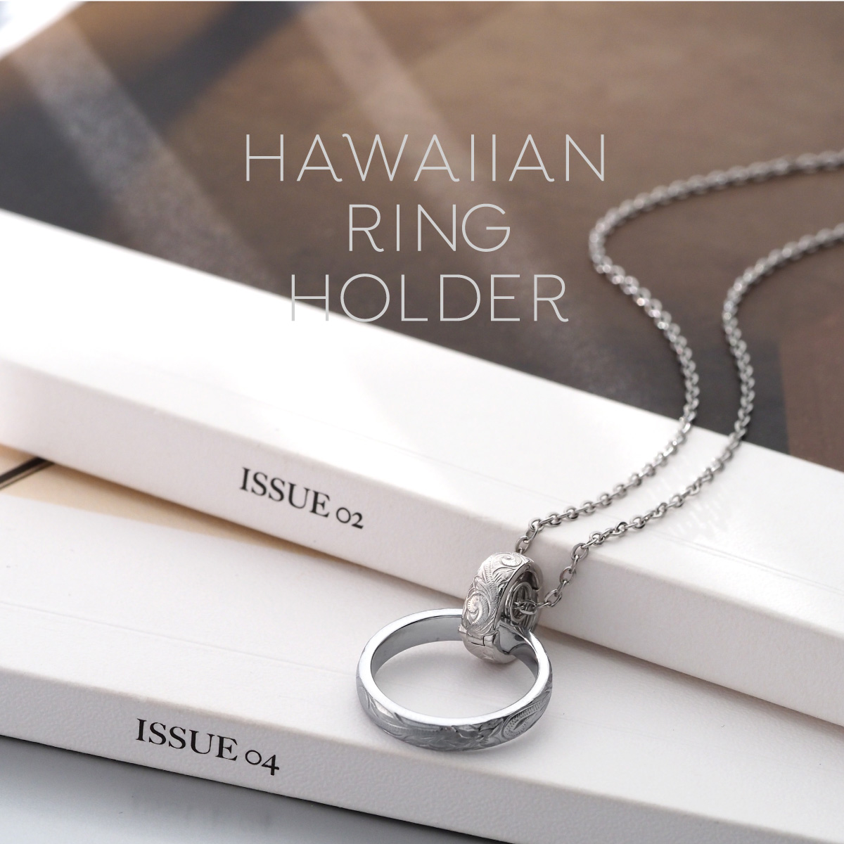 ネックレス シルバー925 ハワイアン アクセサリー pe2250  50cm+5cm(アジャスター)のステンレスチェーン付き |  | 15