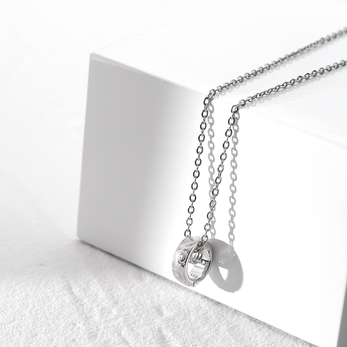 ネックレス シルバー925 ハワイアン アクセサリー pe2250  50cm+5cm(アジャスター)のステンレスチェーン付き |  | 06