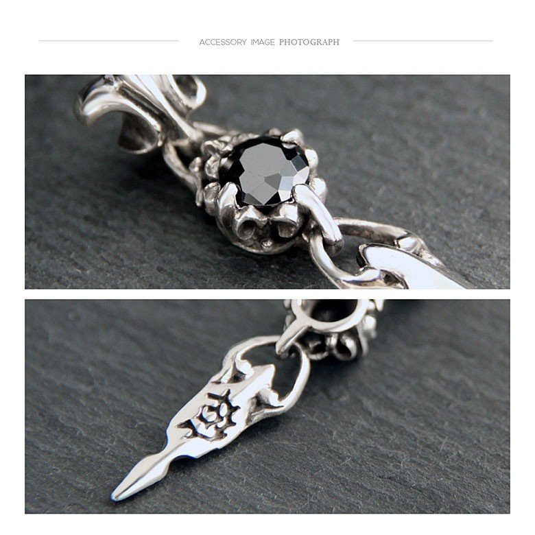 シルバーピアス pi0498 シルバーアクセサリー 片耳用ピアス メンズ