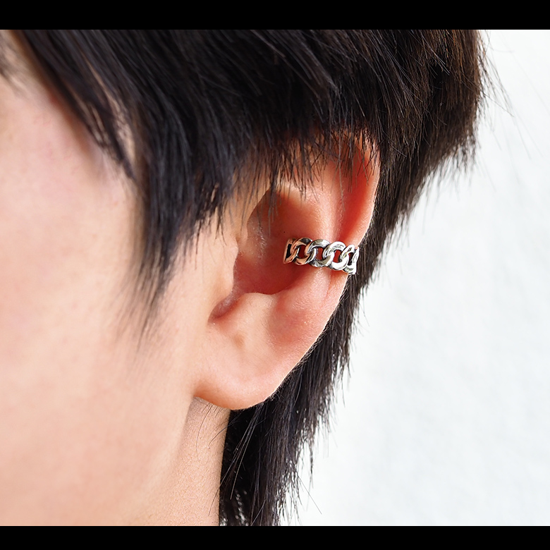 イヤーカフ 喜平チェーン キヘイ メンズ アクセサリー pi0555 シルバー