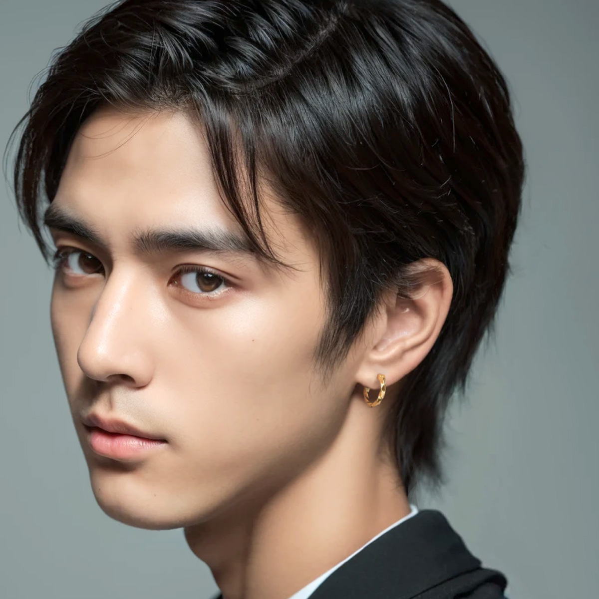 ピアス ツイスト フープ ねじれ シルバー925 メンズ レディース  アクセサリー 片耳用  pi0591 |  | 07