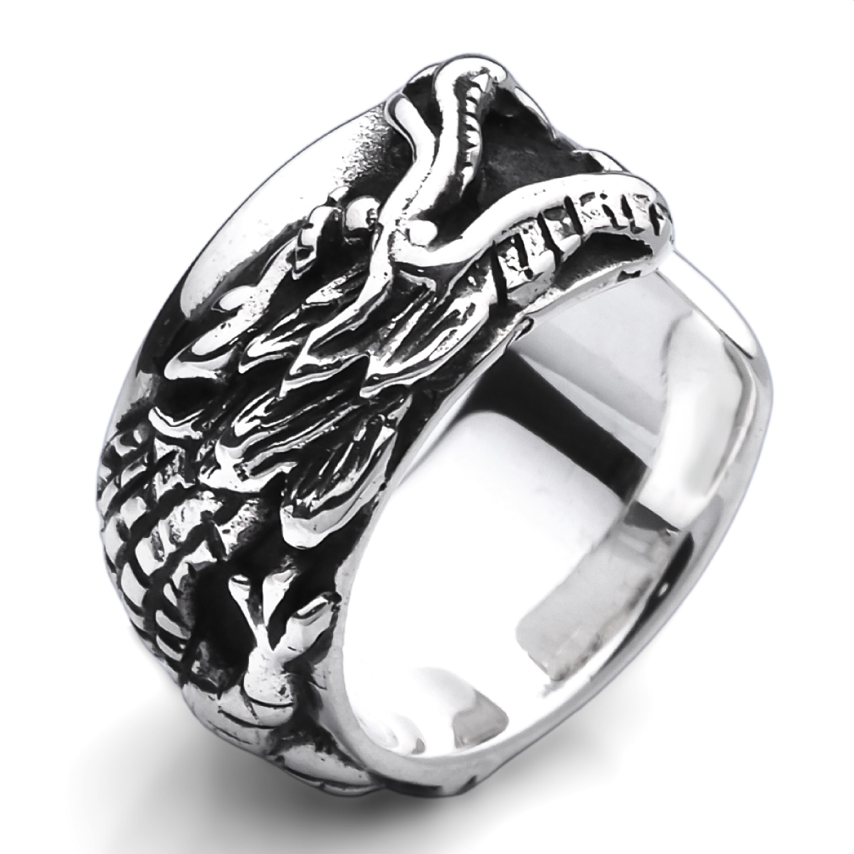 イヤーカフ シルバー925 メンズ 龍 ドラゴン アクセサリー pi0607 片耳用 | 