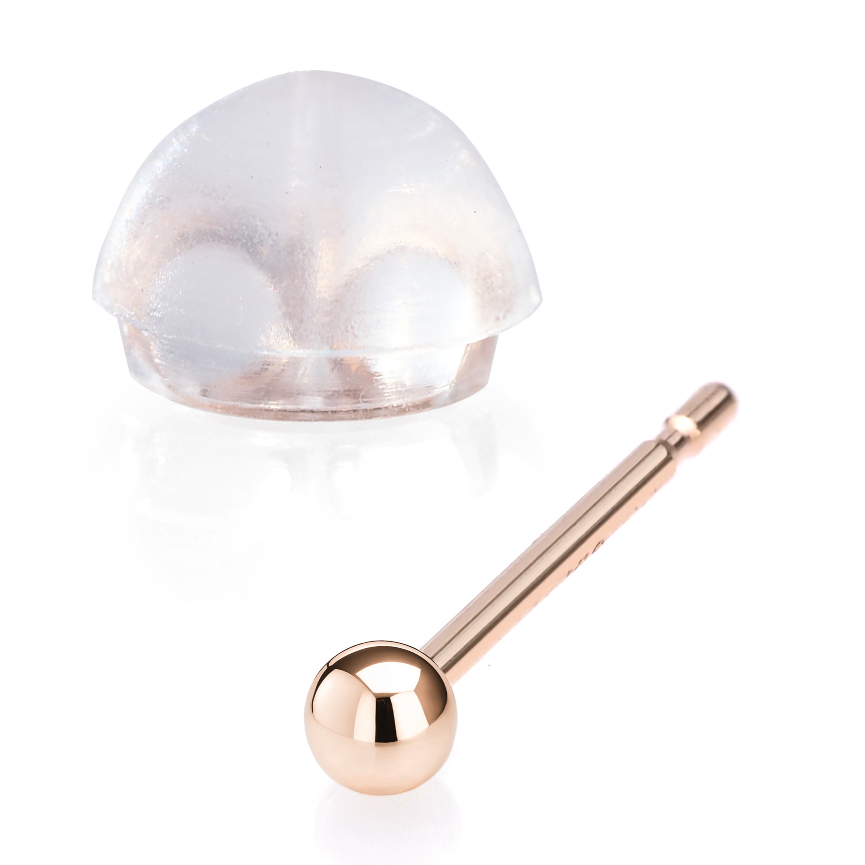 プラチナ・18金 ボールピアス ジュエリー シンプル K18 丸玉ピアス pi0624  片耳用・両耳用 |  | 03