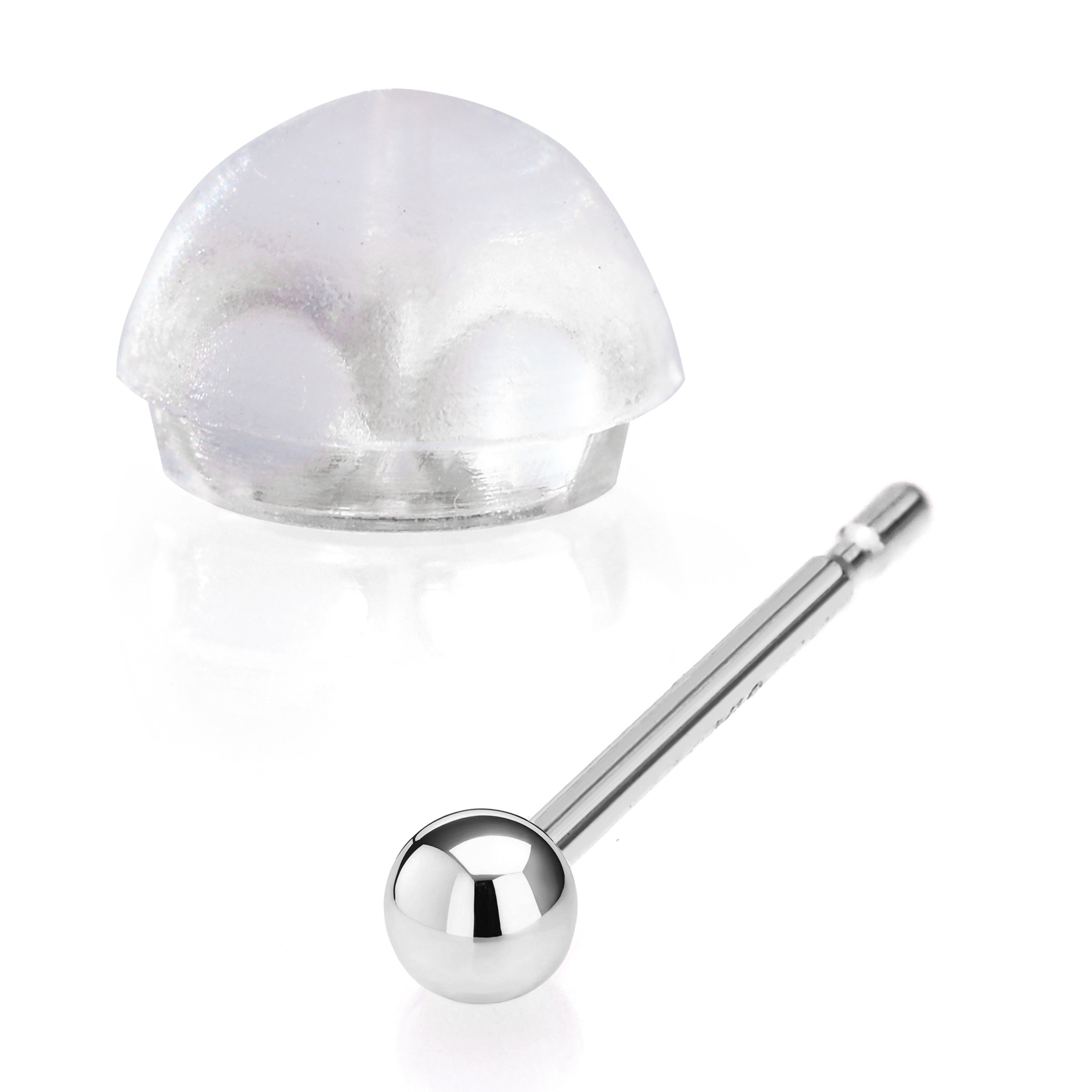 プラチナ・18金 ボールピアス ジュエリー シンプル K18 丸玉ピアス pi0624  片耳用・両耳用 |  | 01